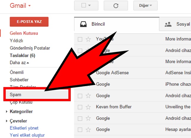 Gmail Spam Sorgulama Nasıl Yapılır?